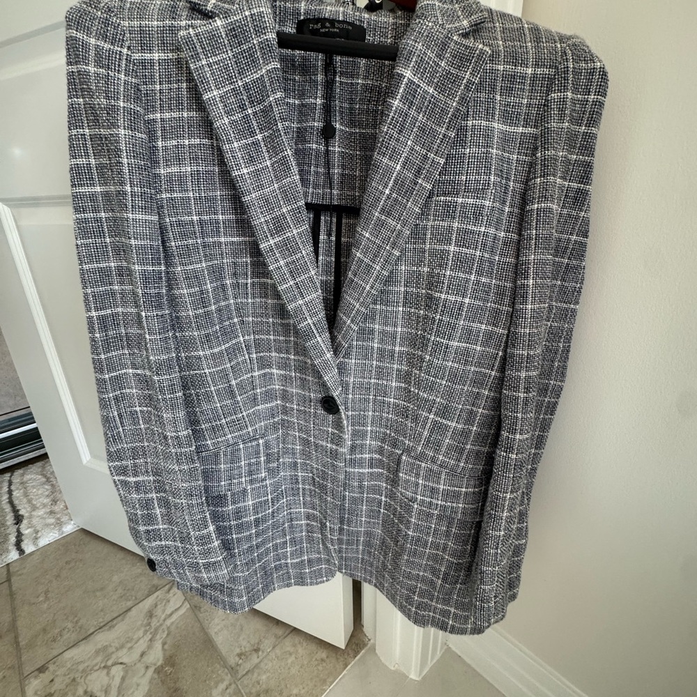 Rag & Bone Navy & White Blazer